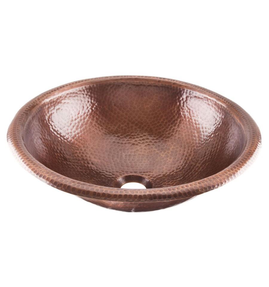 Thompson Traders Medium Antique Alder Copper Bath Sink Tacambaro 2RP-AC Antique Copper
(Hammered