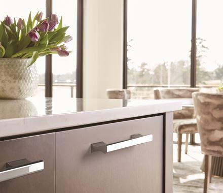 Amerock Cabinet Pull Polished Chrome 6-5/16 inch (160 mm) Center-to-Center Status 1 Pack Drawer Pull Cabinet Handle Cabinet Hardware
