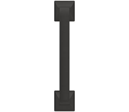 Amerock Cabinet Pull Matte Black 3-3/4 inch (96 mm) Center-to-Center Ville 1 Pack Drawer Pull Cabinet Handle Cabinet Hardware