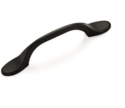 Amerock Cabinet Pull Matte Black 3 inch (76 mm) Center-to-Center Ravino 1 Pack Drawer Pull Drawer Handle Cabinet Hardware