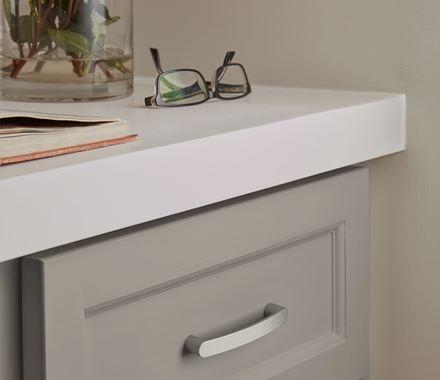 Amerock Cabinet Pull Satin Nickel 3-3/4 inch (96 mm) Center-to-Center Rift 1 Pack Drawer Pull Cabinet Handle Cabinet Hardware