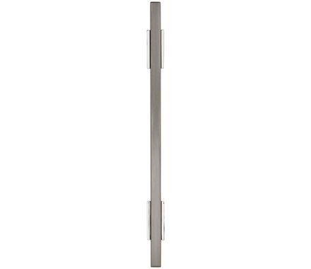 Amerock Cabinet Pull Polished Chrome/Black Chrome 5-1/16 inch (128 mm) Center to Center Urbanite 1 Pack Drawer Pull Drawer Handle Cabinet Hardware