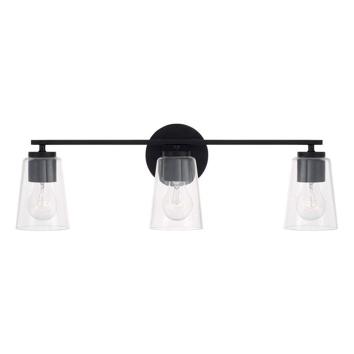 Capital Lighting 148631MB-537 Portman 3 Light Vanity Matte Black