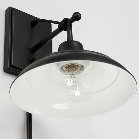 Capital Lighting 642111MB Jones 1 Light Sconce Matte Black