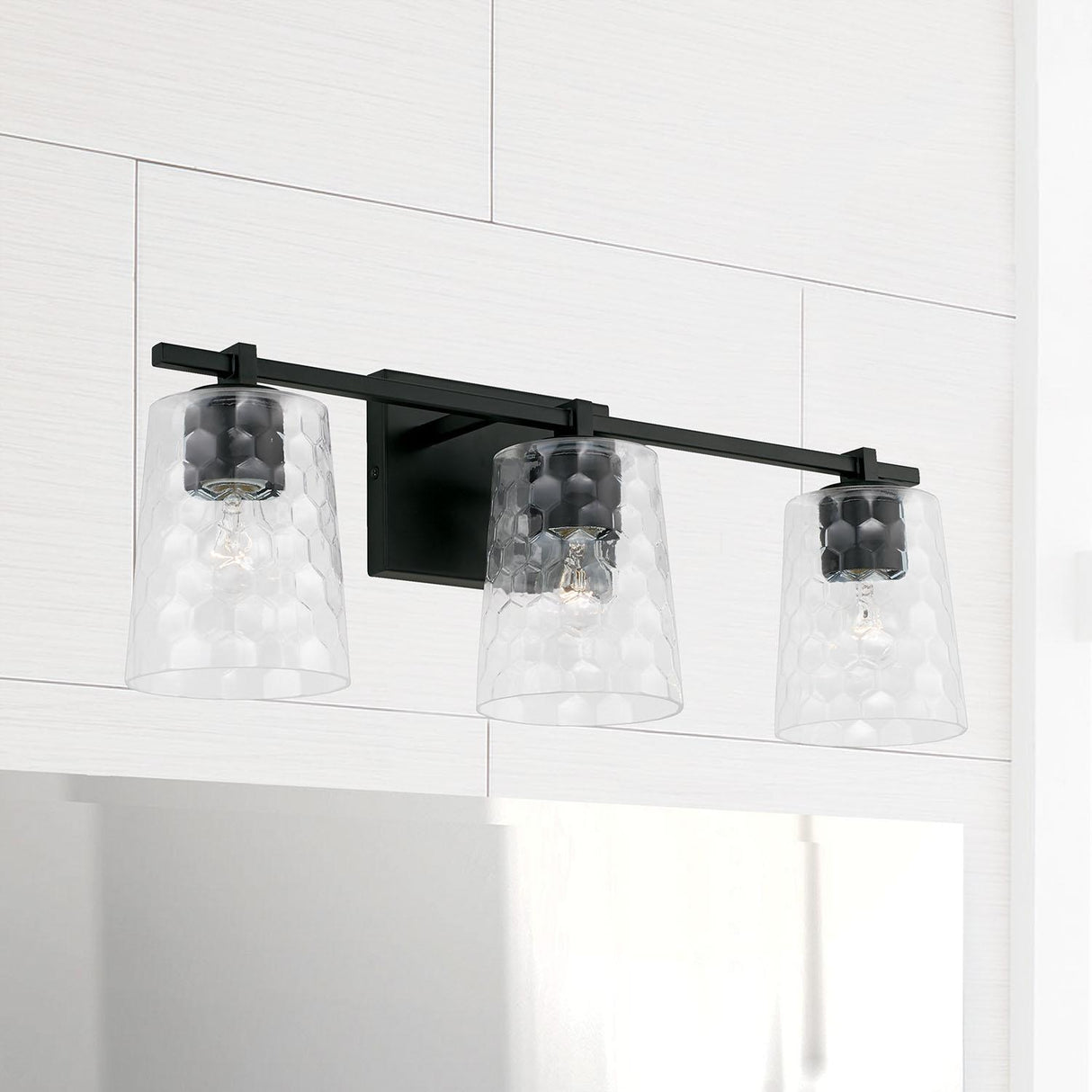Capital Lighting 143531MB-517 Burke 3 Light Vanity Matte Black