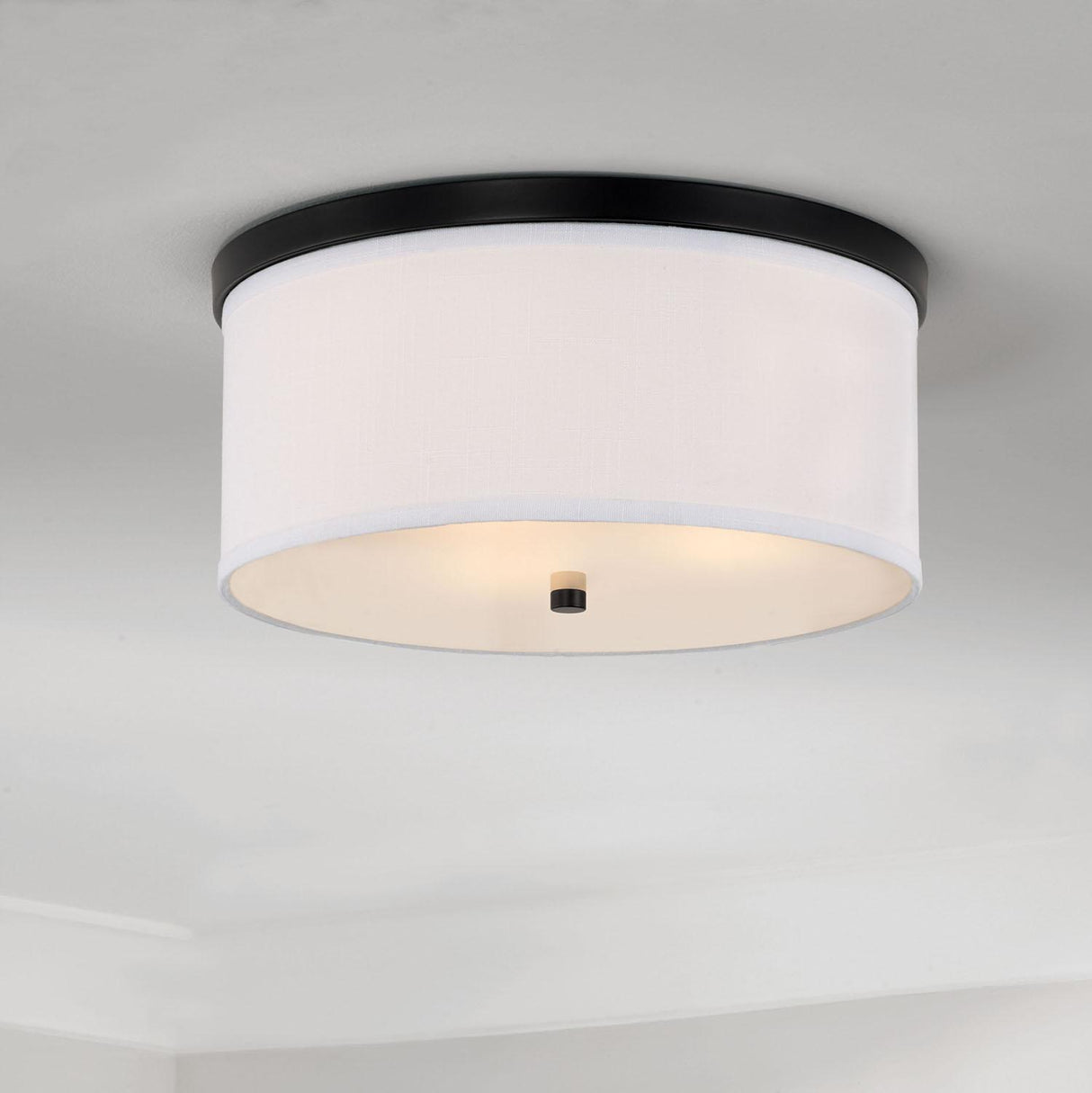 Capital Lighting 2015MB-480 Midtown 3 Light Flush Mount Matte Black