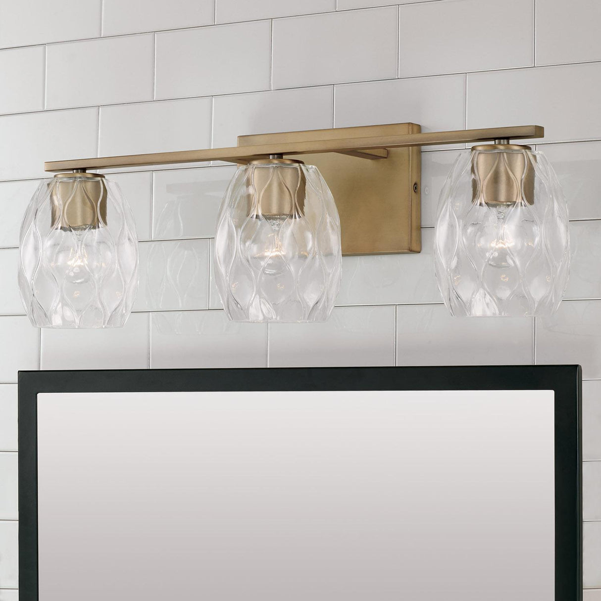 Capital Lighting 145331AD-525 Lucas 3 Light Vanity Aged Brass