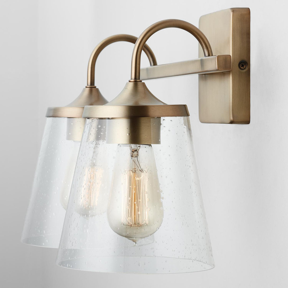 Capital Lighting 139122AD-496 Jayne 2 Light Vanity Aged Brass