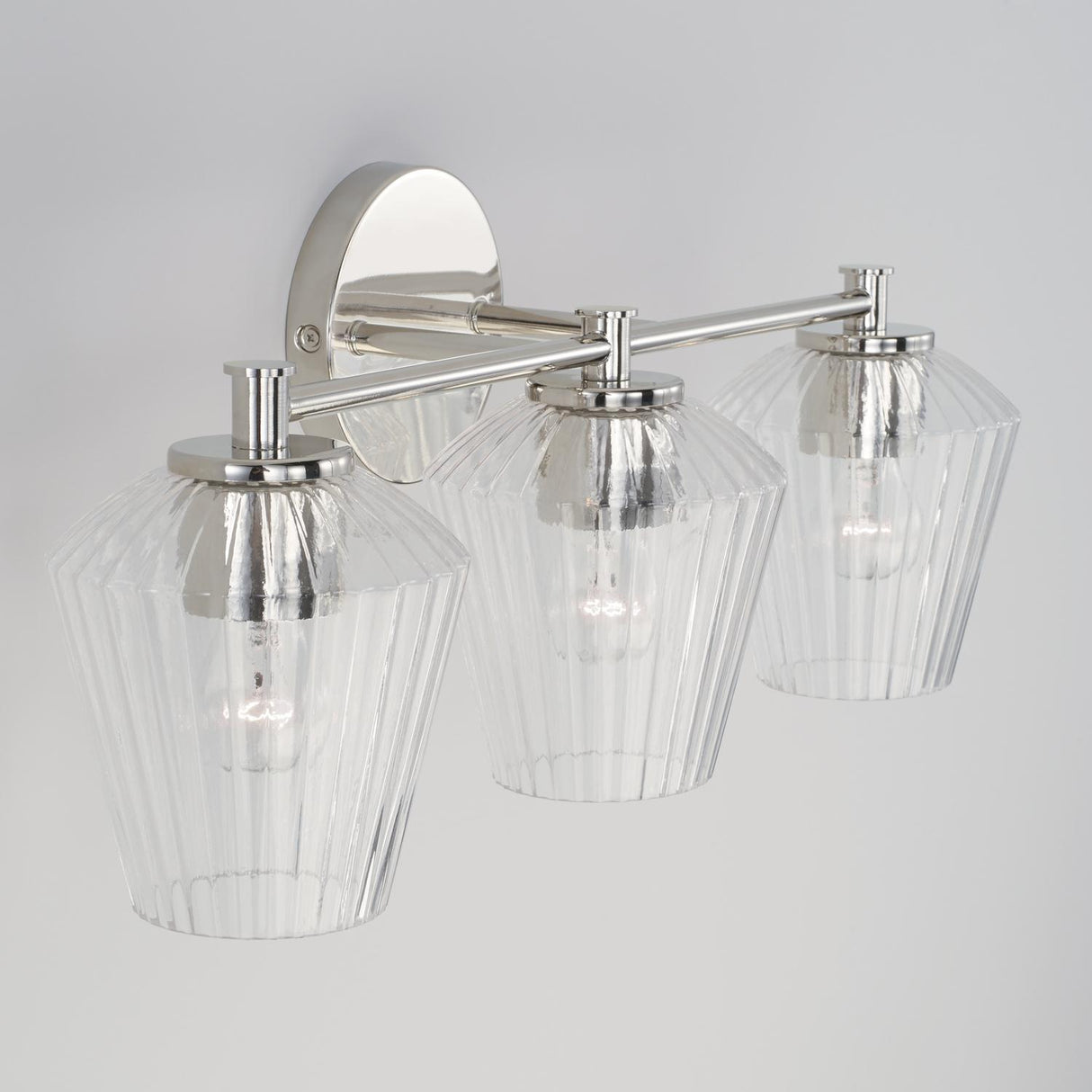 Capital Lighting 141431PN-507 Beau 3 Light Vanity Polished Nickel