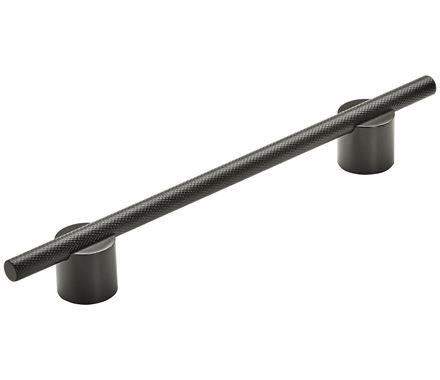 Amerock Cabinet Pull Matte Black 6-5/16 inch (160 mm) Center to Center Transcendent 1 Pack Drawer Pull Drawer Handle Cabinet Hardware