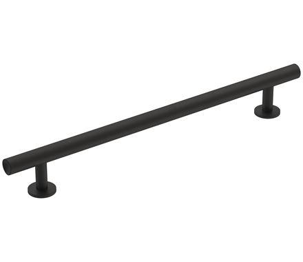 Amerock Cabinet Pull Matte Black 7-9/16 inch (192 mm) Center-to-Center Radius 1 Pack Drawer Pull Cabinet Handle Cabinet Hardware
