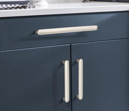 Amerock Cabinet Pull Satin Nickel 5-1/16 inch (128 mm) Center to Center Concentric 1 Pack Drawer Pull Drawer Handle Cabinet Hardware