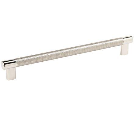 Amerock Cabinet Pull Polished Nickel/Stainless Steel 10-1/16 inch (256 mm) Center to Center Esquire 1 Pack Drawer Pull Drawer Handle Cabinet Hardware