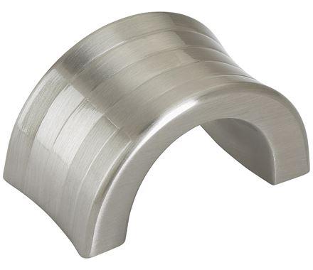 Amerock Cabinet Finger Pull Satin Nickel 1-1/4 inch (32 mm) Center to Center Concentric 1 Pack Drawer Pull Drawer Handle Cabinet Hardware