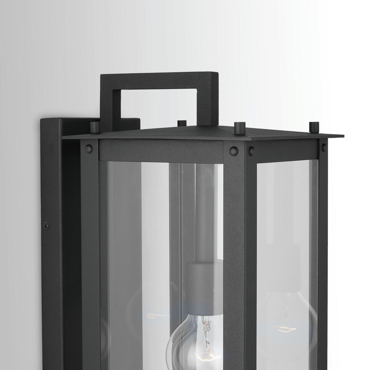 Capital Lighting 934612BK Hunt 1-Light Wall Mount Black