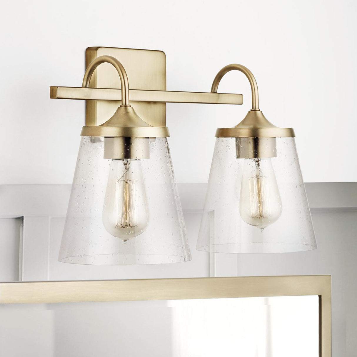 Capital Lighting 139122AD-496 Jayne 2 Light Vanity Aged Brass