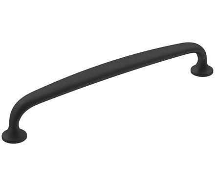 Amerock Cabinet Pull Matte Black 6-5/16 inch (160 mm) Center-to-Center Renown 1 Pack Drawer Pull Cabinet Handle Cabinet Hardware