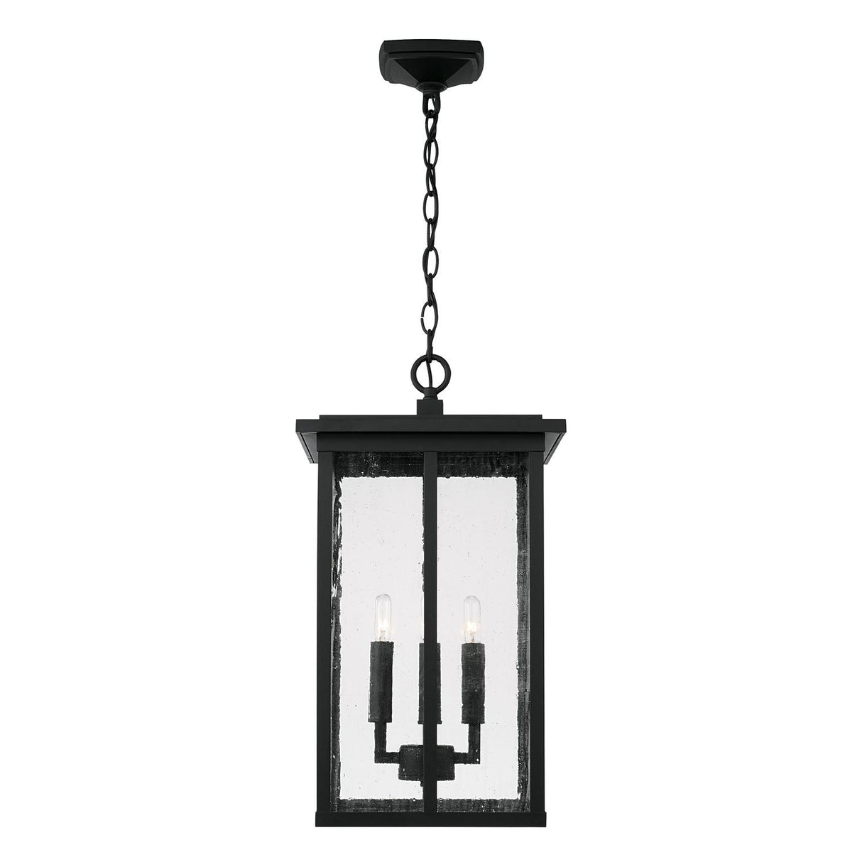 Capital Lighting 943844BK Barrett 4 Light Outdoor Hanging Lantern Black