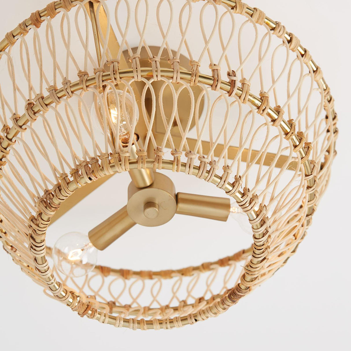Capital Lighting 244131MA Wren 3 Light Dual Mount Semi-Flush/Pendant Matte Brass