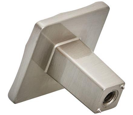 Amerock Cabinet Knob Satin Nickel 1-3/16 inch (30 mm) Length Kamari 1 Pack Drawer Knob Cabinet Hardware