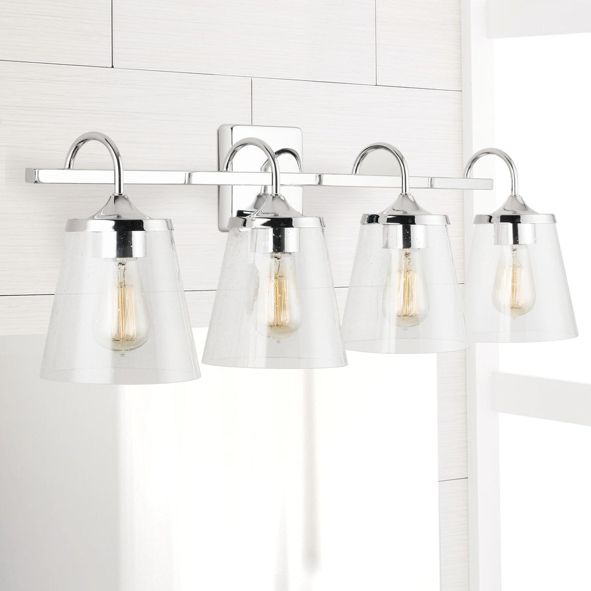 Capital Lighting 139142CH-496 Jayne 4 Light Vanity Chrome