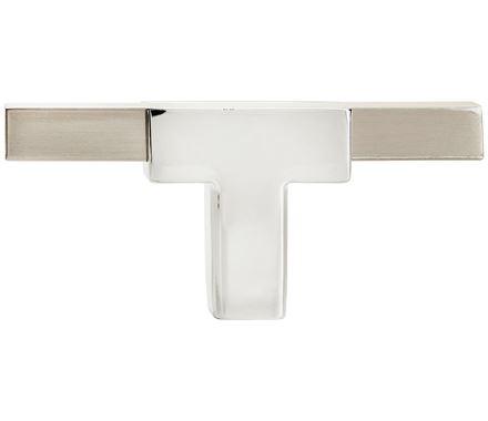 Amerock BP6726G10 Kitchen Cabinet Door or Drawer Knob Polished Chrome/Satin Nickel 2-3/4 inch (70 mm) Length Urbanite 1 Pack Furniture Hardware Bathroom Cabinet Hardware