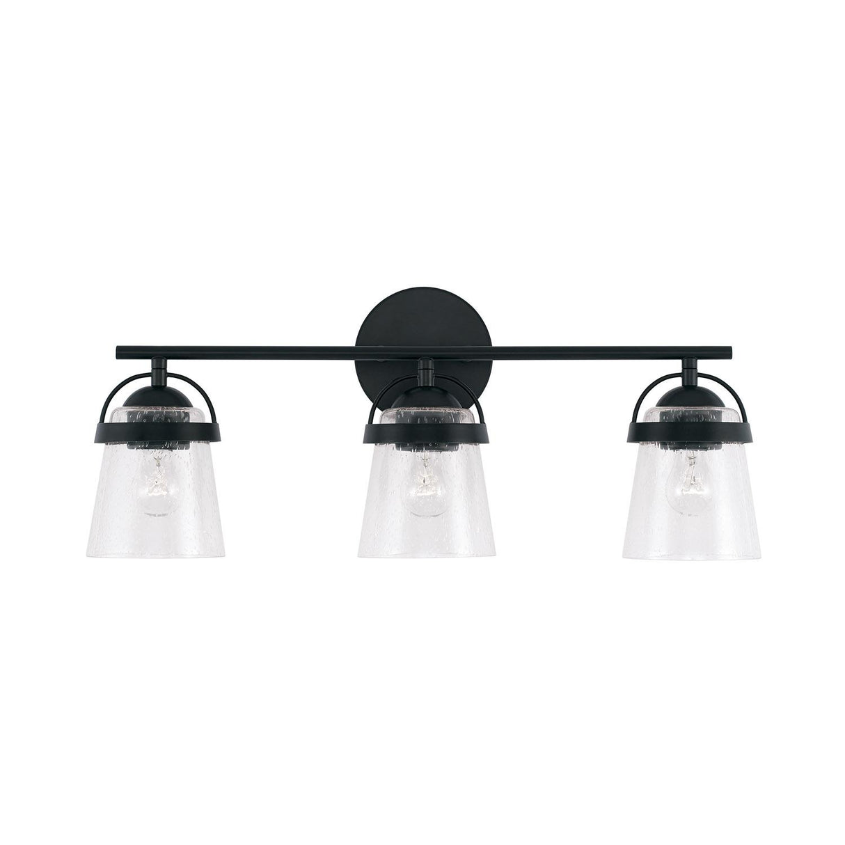 Capital Lighting 147031MB-534 Madison 3 Light Vanity Matte Black