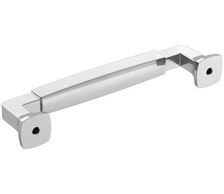 Amerock Cabinet Pull Polished Chrome 5-1/16 inch (128 mm) Center-to-Center Stature 1 Pack Drawer Pull Cabinet Handle Cabinet Hardware