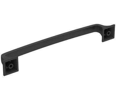 Amerock Cabinet Pull Matte Black 6-5/16 inch (160 mm) Center-to-Center Ville 1 Pack Drawer Pull Cabinet Handle Cabinet Hardware