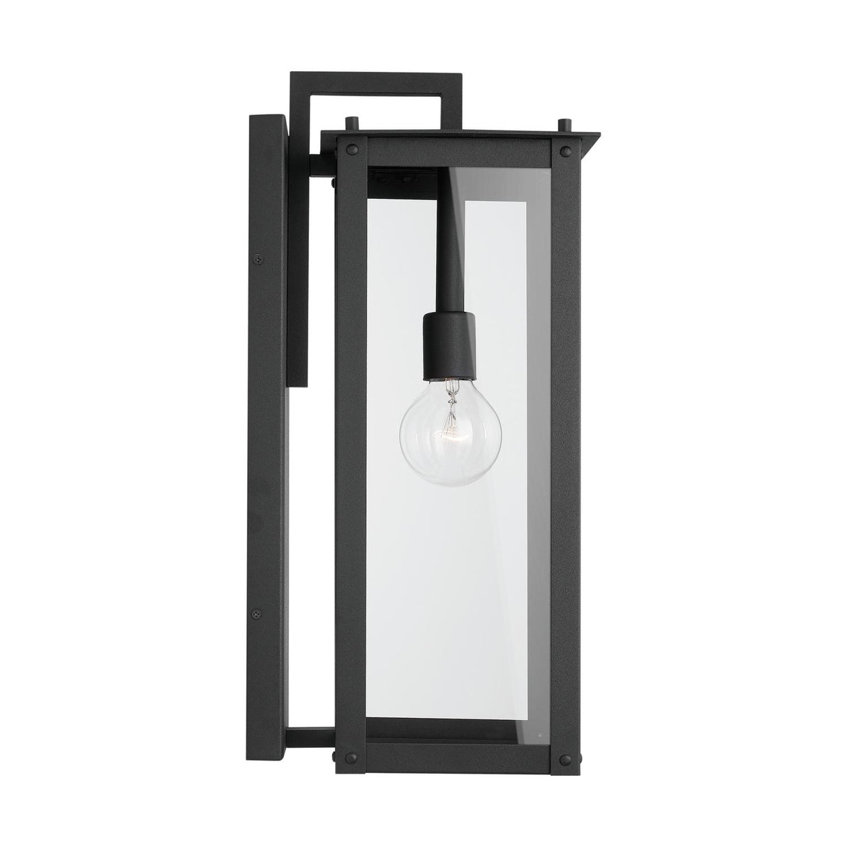 Capital Lighting 934612BK Hunt 1-Light Wall Mount Black