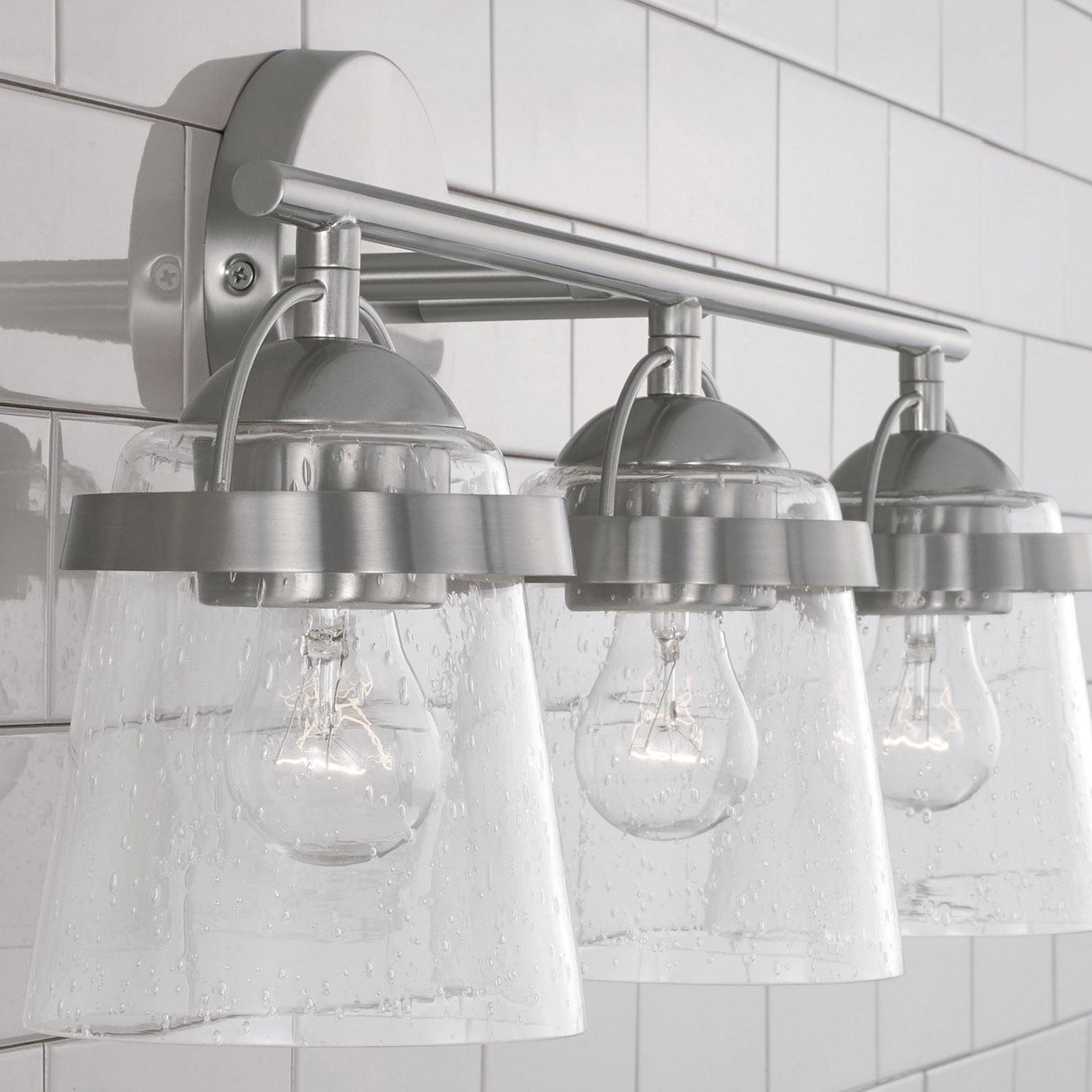 Capital Lighting 147031BN-534 Madison 3 Light Vanity Brushed Nickel
