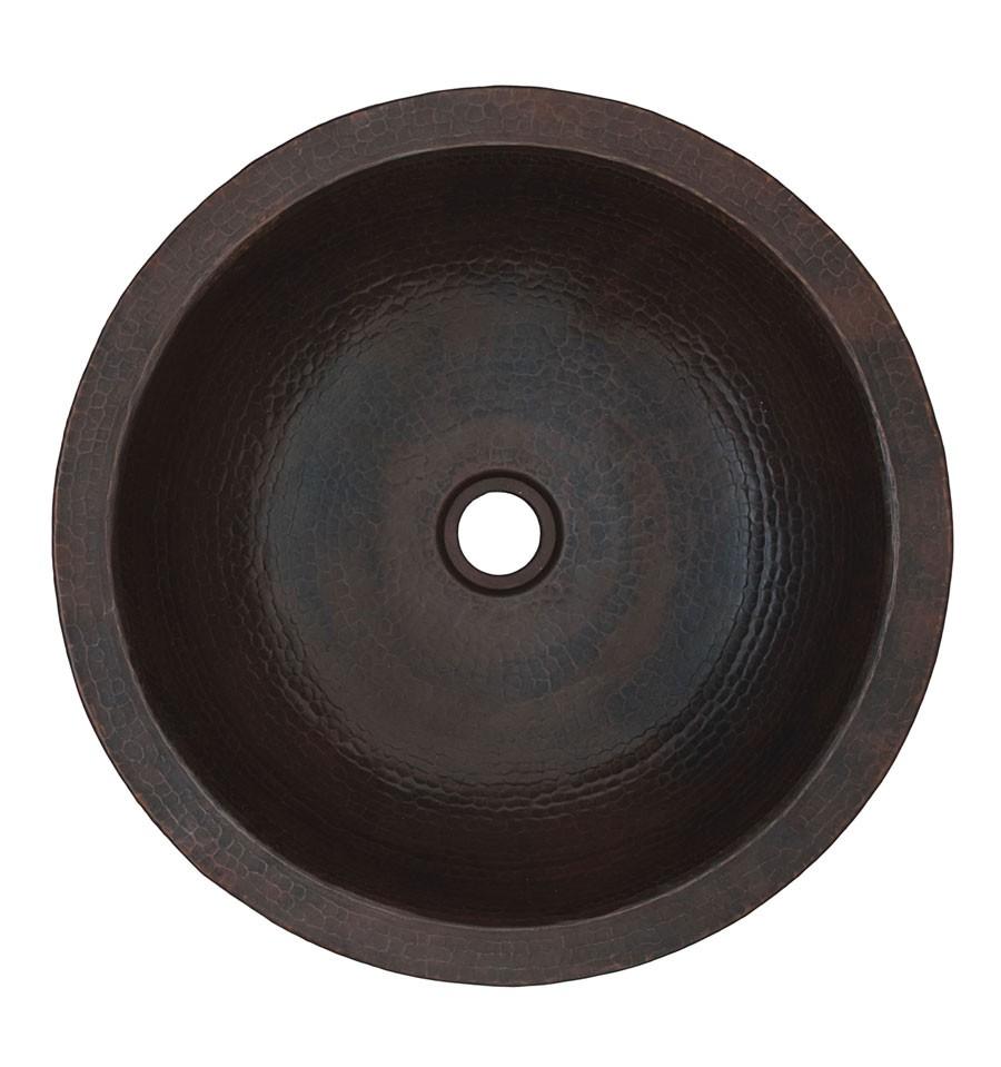 Thompson Traders the Nest II Black Copper Bath Sink Manzanillo NPCS-BC Aged Copper and Nickel
 (Hammered)