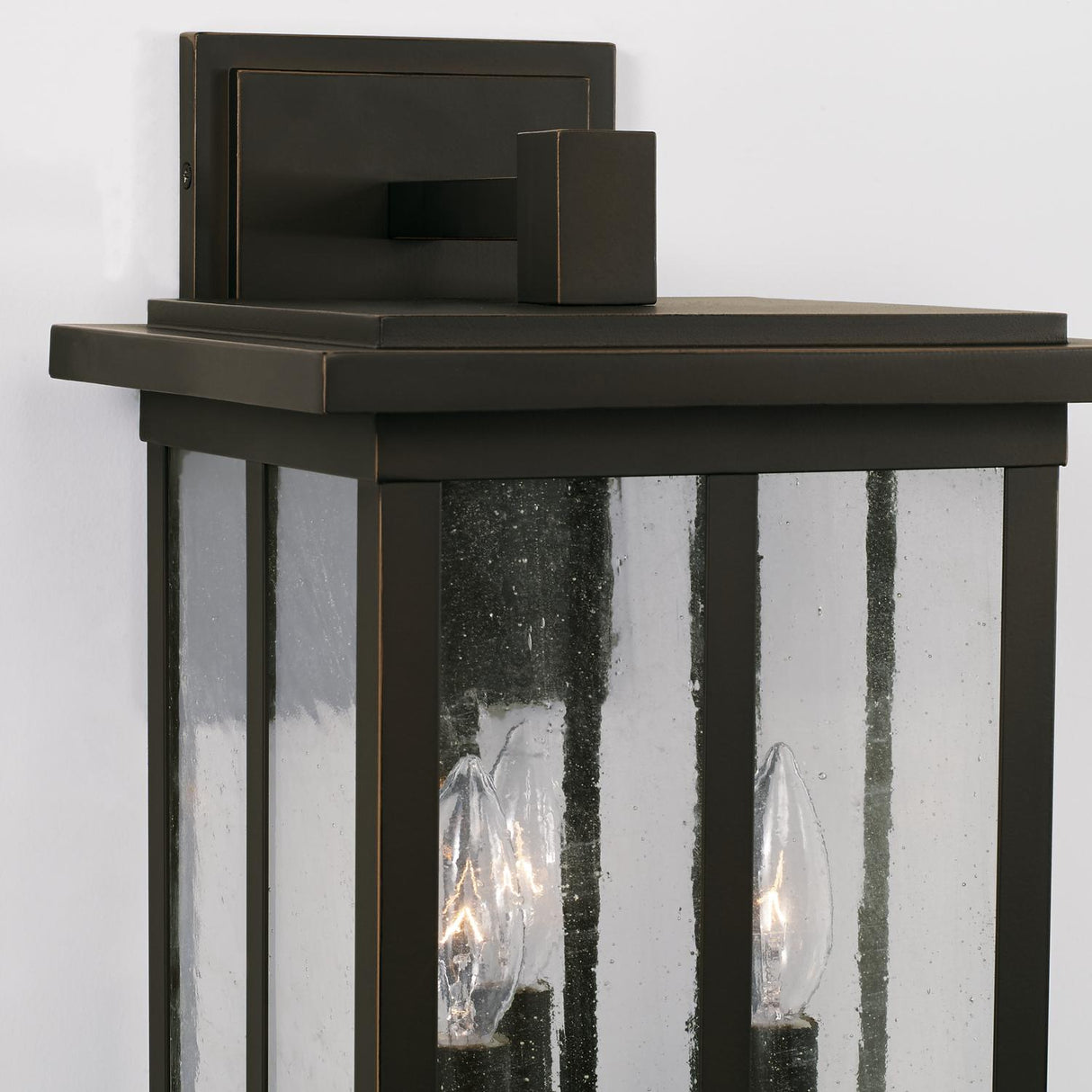 Capital Lighting 943832OZ Barrett 3 Light Outdoor Wall Lantern Oiled Bronze