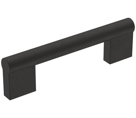 Amerock Cabinet Pull Matte Black 3-3/4 inch (96 mm) Center-to-Center Versa 1 Pack Drawer Pull Cabinet Handle Cabinet Hardware