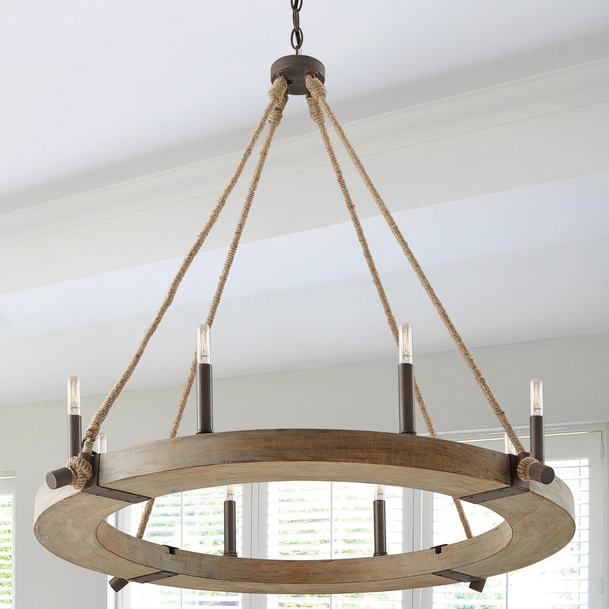 Capital Lighting 429681NG Tybee 8 Light Chandelier Nordic Grey