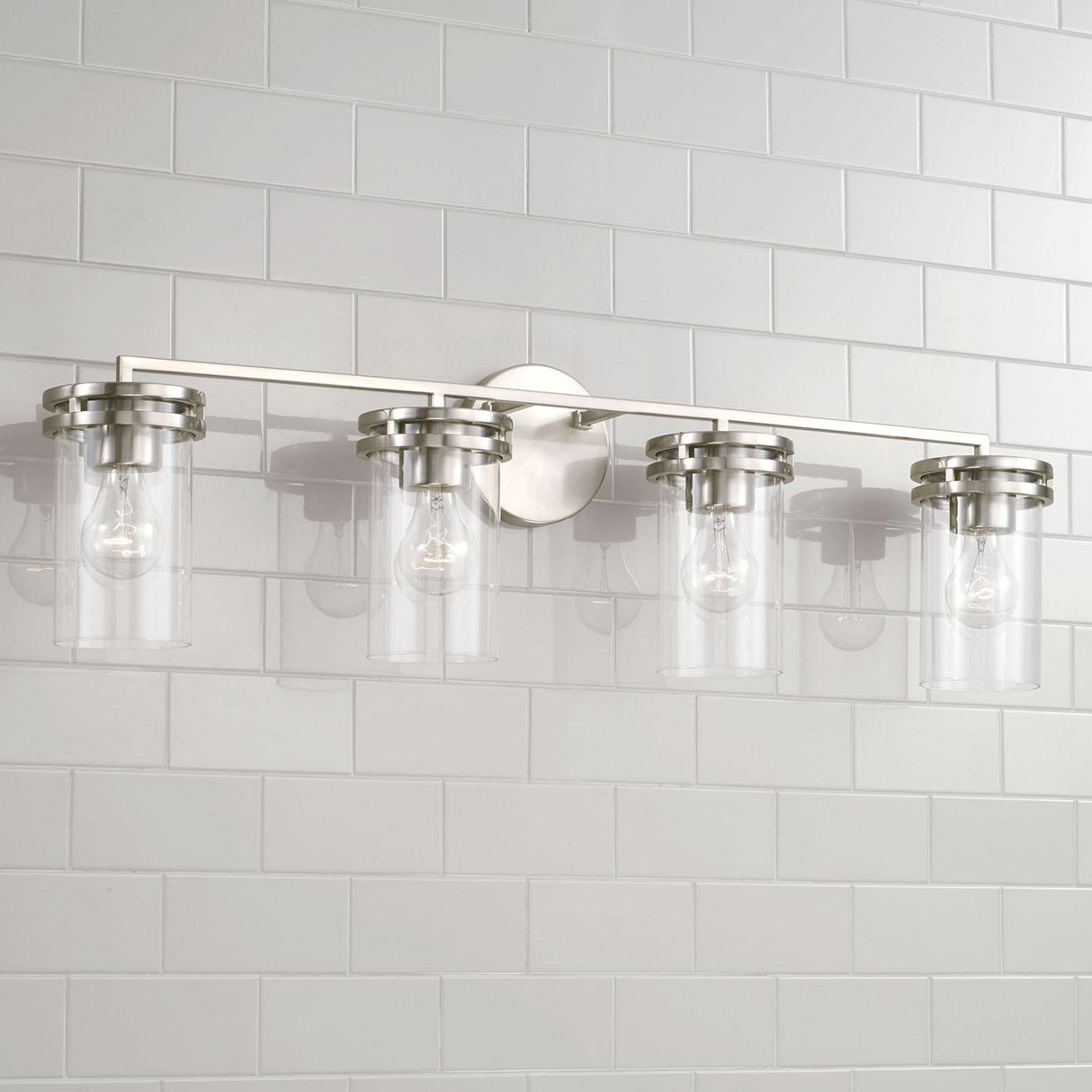 Capital Lighting 148741BN-539 Fuller 4 Light Vanity Brushed Nickel