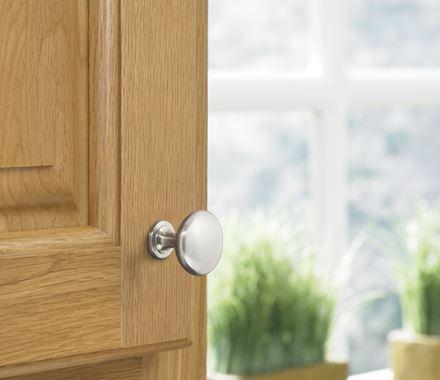 Amerock Cabinet Knob Satin Nickel 1-1/4 inch (32 mm) Diameter Edona 1 Pack Drawer Knob Cabinet Hardware