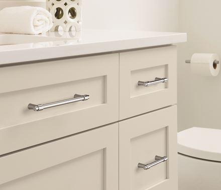 Amerock Cabinet Pull Polished Chrome 3-3/4 inch (96 mm) Center-to-Center Destine 1 Pack Drawer Pull Cabinet Handle Cabinet Hardware