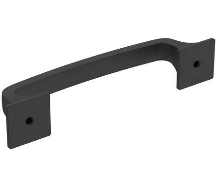 Amerock Cabinet Pull Matte Black 3-3/4 inch (96 mm) Center-to-Center Ville 1 Pack Drawer Pull Cabinet Handle Cabinet Hardware