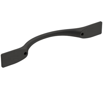 Amerock Cabinet Pull Matte Black 3-3/4 inch (96 mm) Center-to-Center Uprise 1 Pack Drawer Pull Cabinet Handle Cabinet Hardware