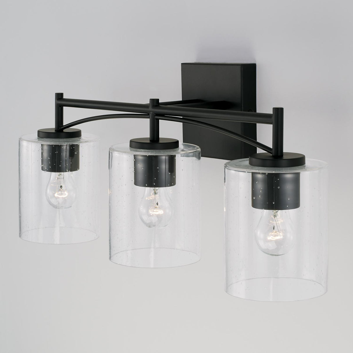 Capital Lighting 142031MB-510 Peyton 3 Light Vanity Matte Black