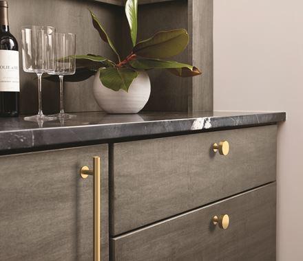 Amerock Cabinet Pull Champagne Bronze 6-5/16 inch (160 mm) Center-to-Center Radius 1 Pack Drawer Pull Cabinet Handle Cabinet Hardware