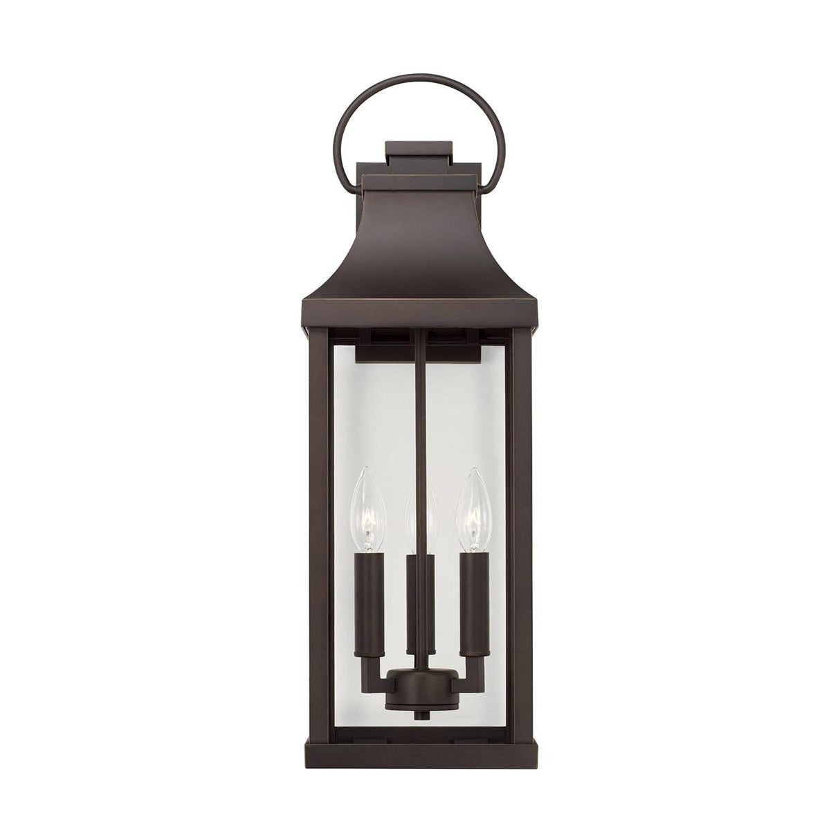 Capital Lighting 946431OZ Bradford 3 Light Outdoor Wall Lantern Oiled Bronze