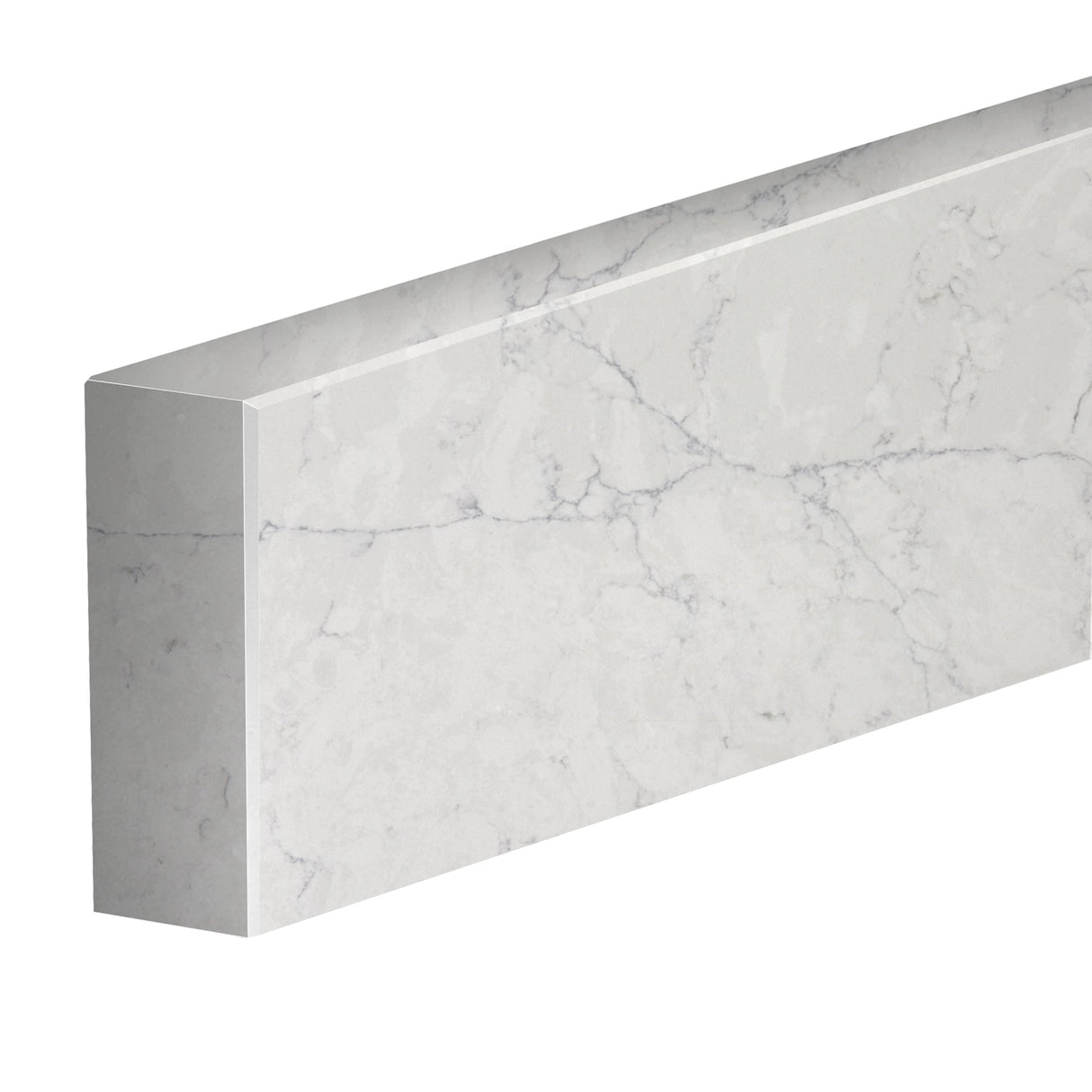 60" Backsplash, 3 CM Eternal Jasmine Pearl