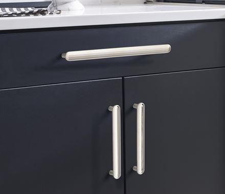 Amerock Cabinet Pull Polished Nickel 5-1/16 inch (128 mm) Center to Center Concentric 1 Pack Drawer Pull Drawer Handle Cabinet Hardware