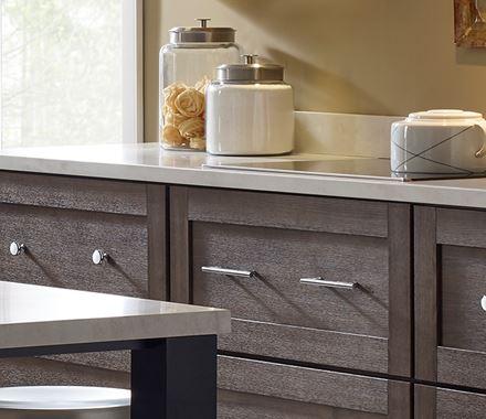 Amerock Cabinet Knob Satin Nickel 1-3/8 inch (35 mm) Diameter Oberon 1 Pack Drawer Knob Cabinet Hardware