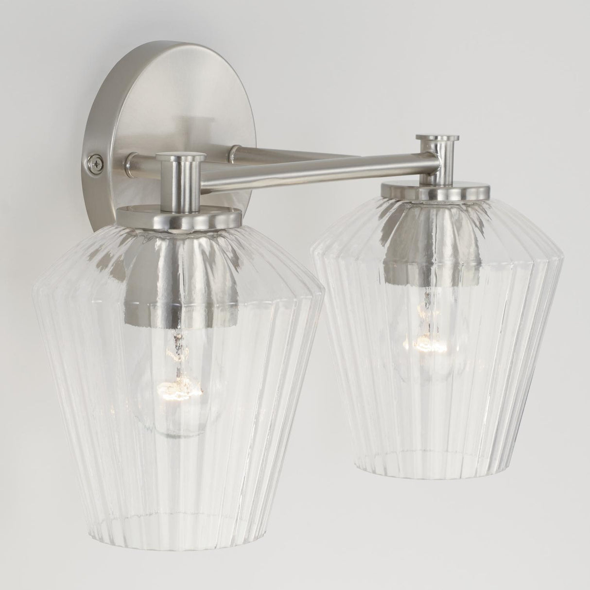 Capital Lighting 141421BN-507 Beau 2 Light Vanity Brushed Nickel