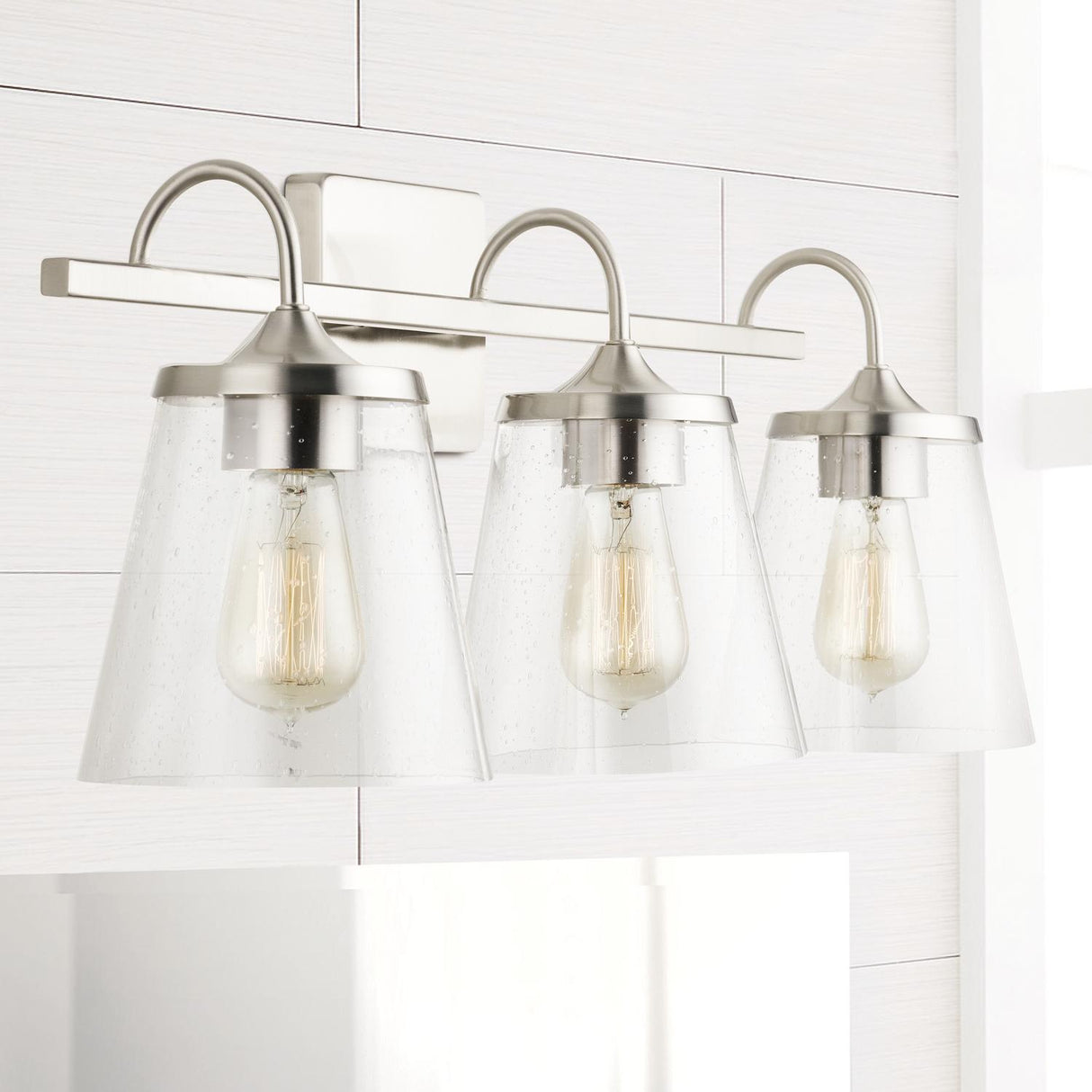 Capital Lighting 139132BN-496 Jayne 3 Light Vanity Brushed Nickel