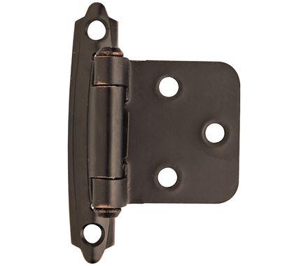 Amerock Cabinet Hinge Variable Overlay Hinge Oil Rubbed Bronze 2 Pack Self-Closing Hinge Face Mount Hinge Cabinet Door Hinge