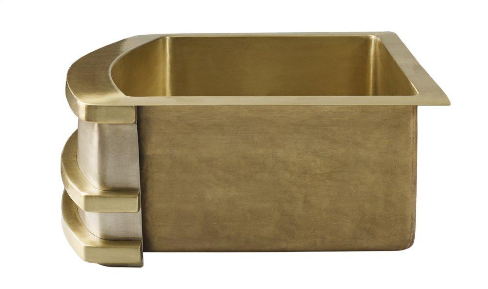Thompson Traders Quintana Farmhouse Kitchen Sink Quintana KCKS33 Satin Brass and Burnished Nickel
(Smooth)